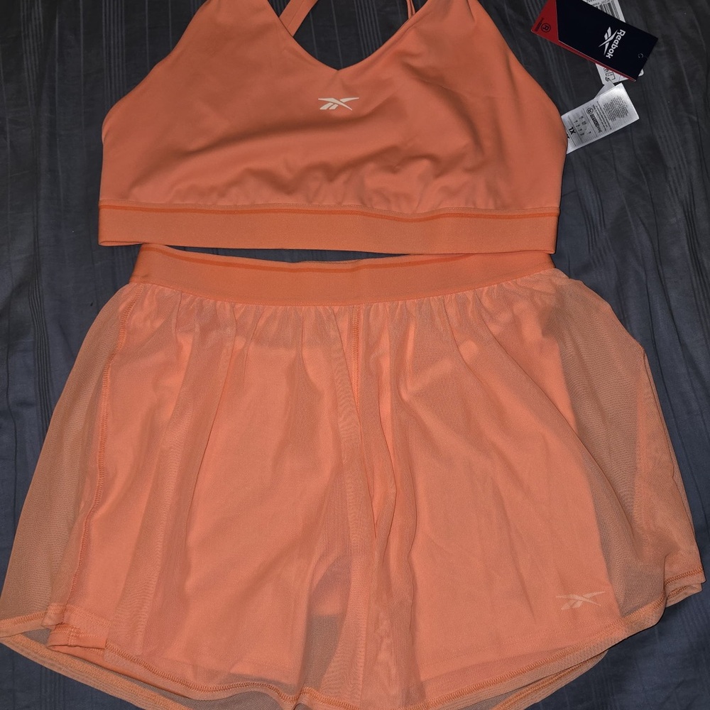 Reebok Vibrant Orange Sports Bra